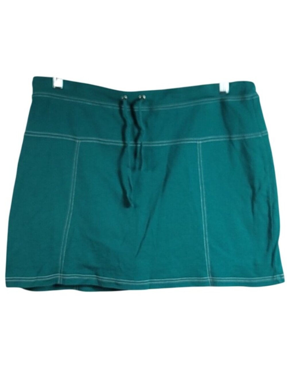 Anne Klein Sport Women Skort Skirt Green XXL Pull On Drawstring Contrast Stitch